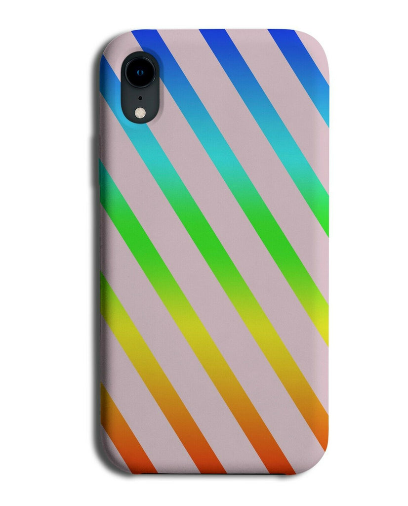Baby Pink and Multicoloured Striped Phone Case Cover Stripes Kids Girls i799