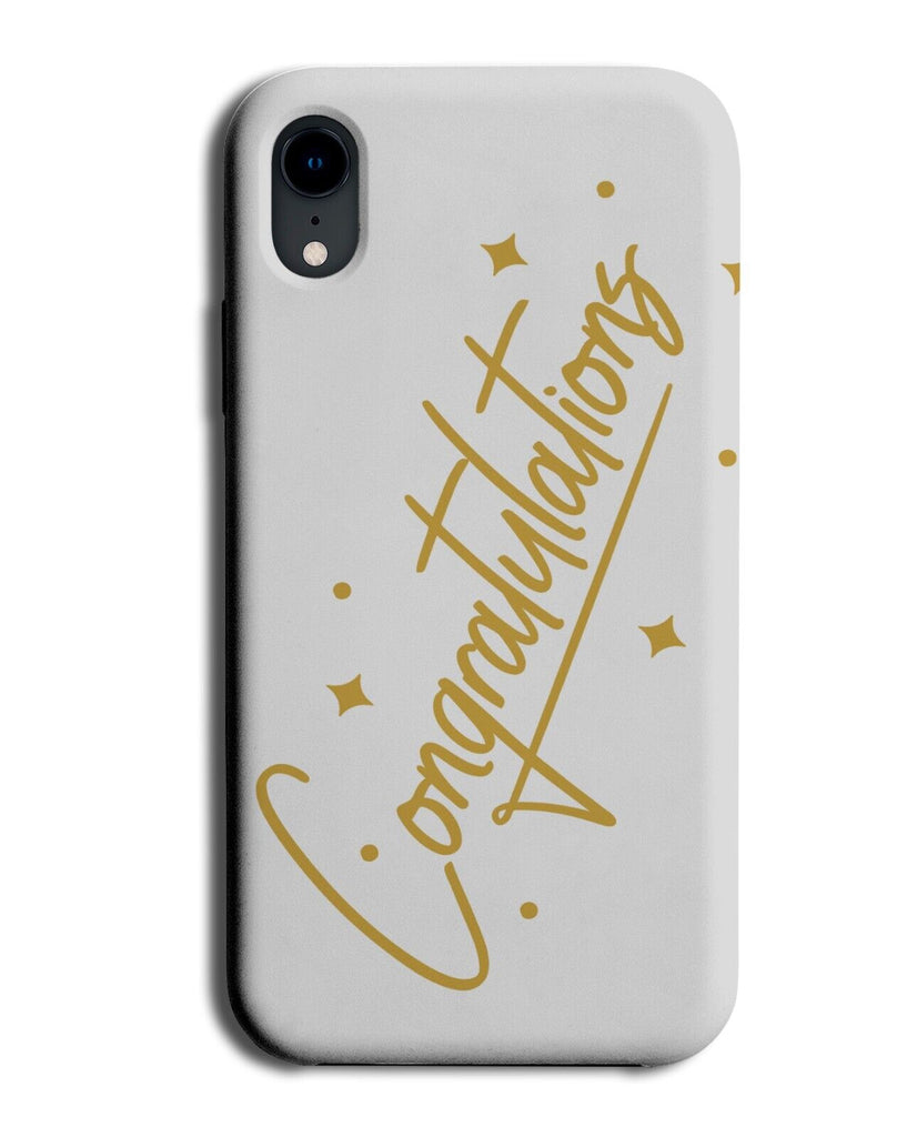 Congratulations Phone Case Cover Wording Word Phrase Writing Congrats White P211