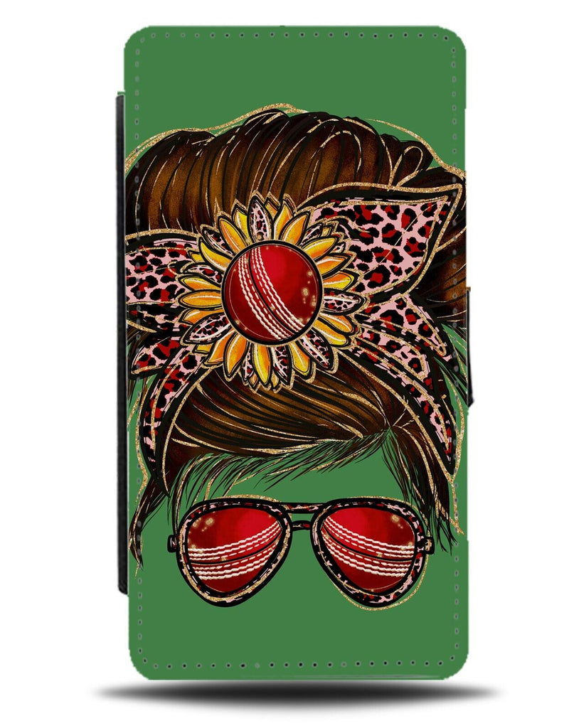 Cricket Wife Flip Wallet Case Funny Girls Woman Player Mum Gift Girlfriend DD29