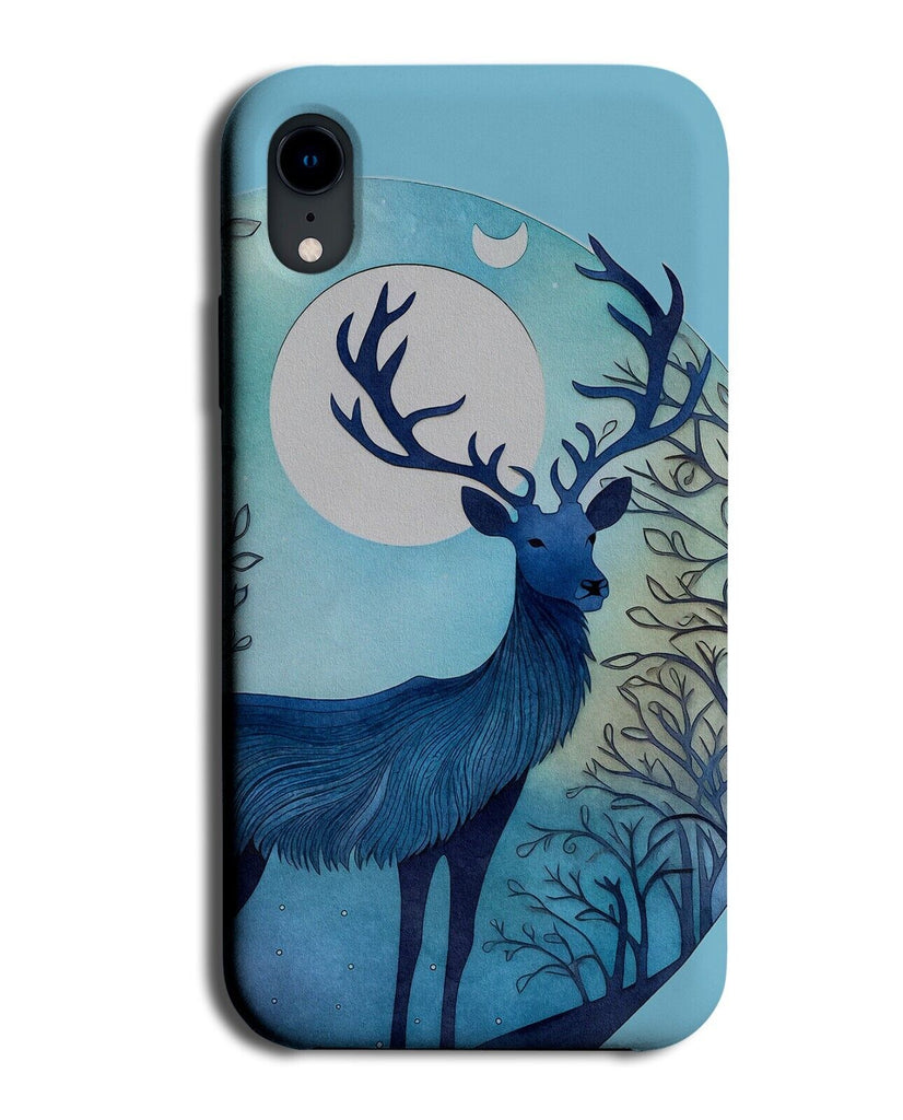 Deer In The Moonlight Phone Case Cover Full Moon Light Deers Buck Bucks CD32