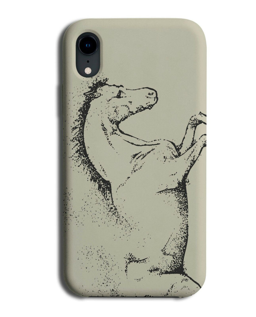 Artistic Horse Sketch Drawing Phone Case Cover Sketched Art Work Print J513