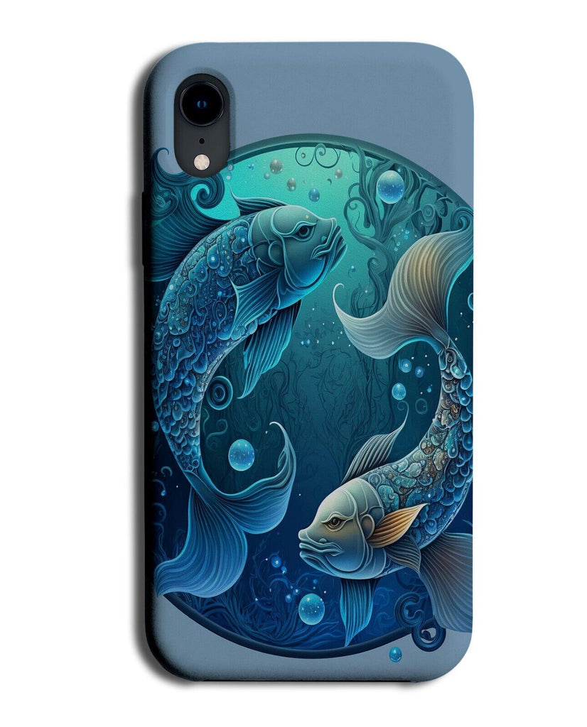 Pisces Zodiac Star Sign Phone Case Cover Fish Fishes Logo Symbol Astrology P394H