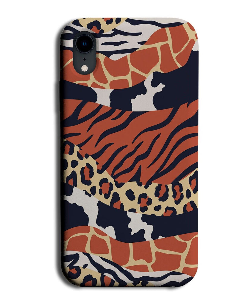 Safari African Pattern Phone Case Cover Animals Zoo Zoology Skin Style Skon BF80