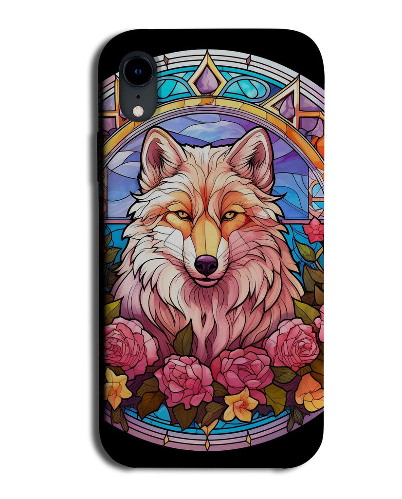 Floral Wolf With Stained Glass Design Phone Case Cover Artwork Art Wolves CK10