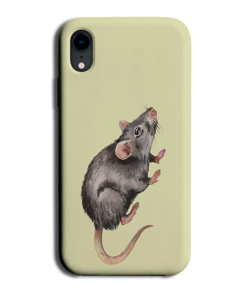 Pastel Yellow Mouse Phone Case Cover Mouse's Mice Watercolor Rats Small Q827B