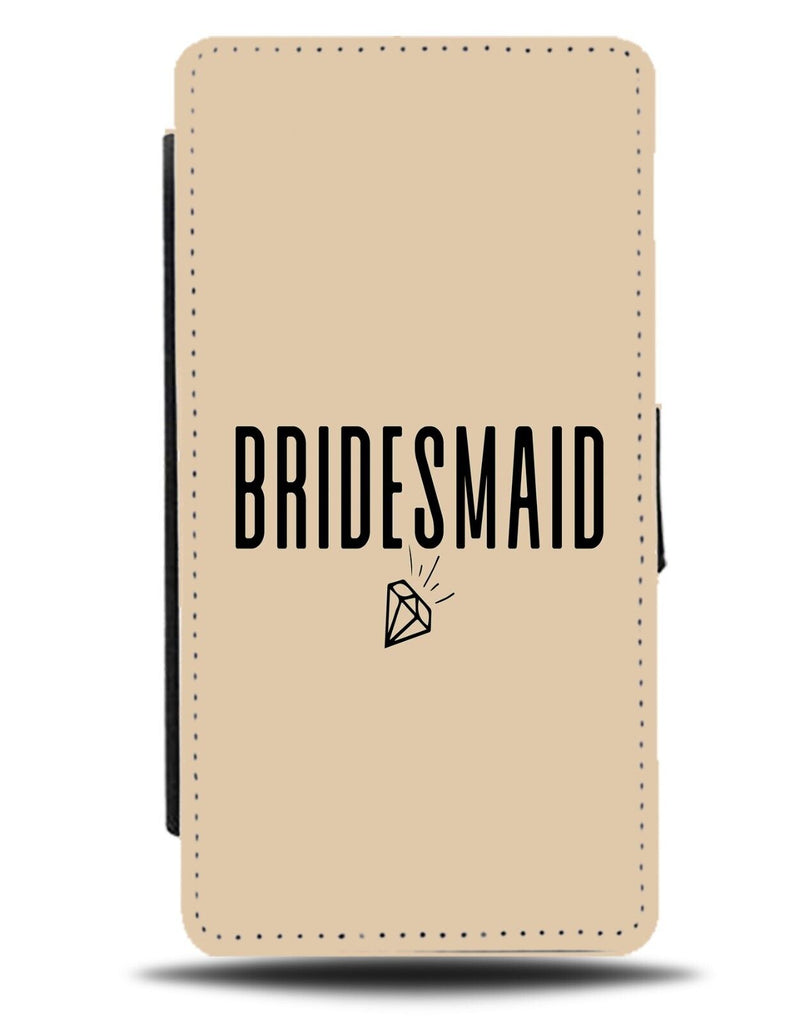 Wedding Bridesmaid Flip Wallet Case Bridesmaids Bridal Party Peach Girls DE04