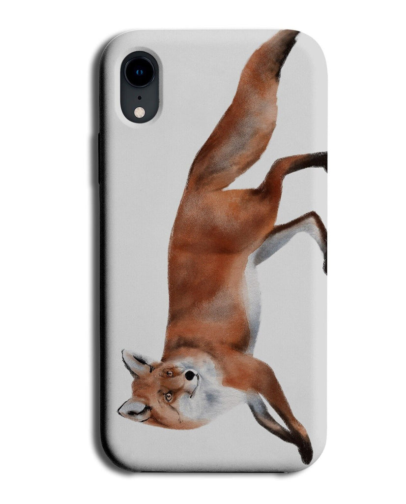 Christmas Red Fox Phone Case Cover Watercolour Foxes Painting Art Animal BL50