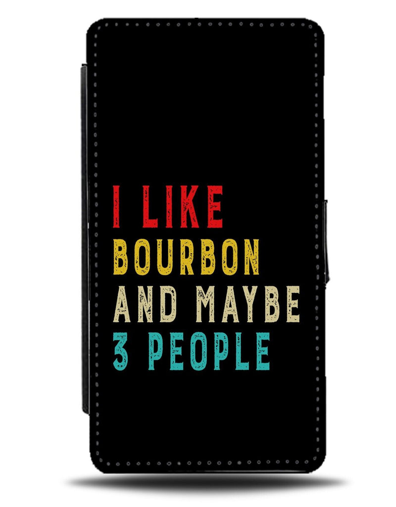 Funny I Like Bourbon Flip Wallet Case Drink Drinks Liquor Drinker Gift Mens DA78
