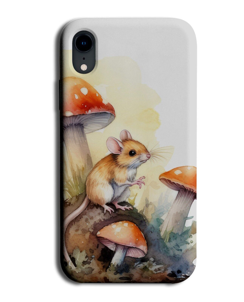 Watercolour Farm Mouse Phone Case Cover Field House Mice Nature Mushroom CU64