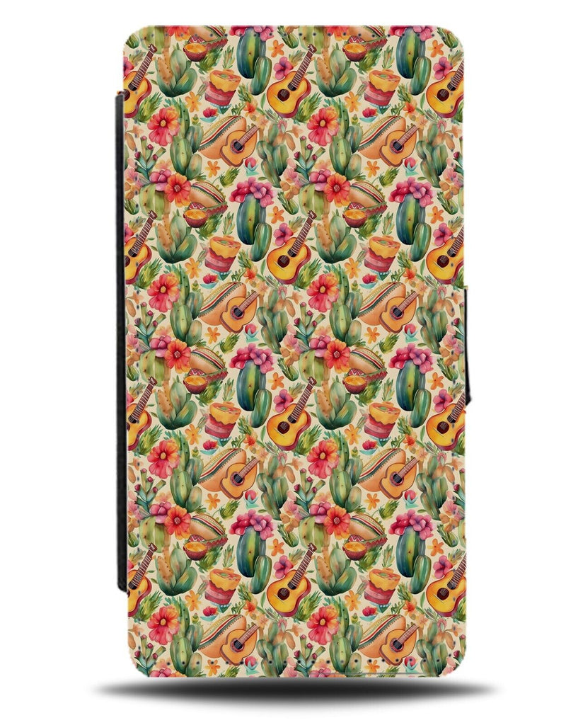 Cinco De Mayo Pattern Flip Wallet Case Mexican Mexico Style Cactus Design CA86