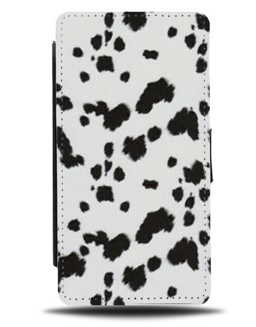 Dalmatian Spots Flip Cover Wallet Phone Case Spot Dots Pattern Print Skin c255