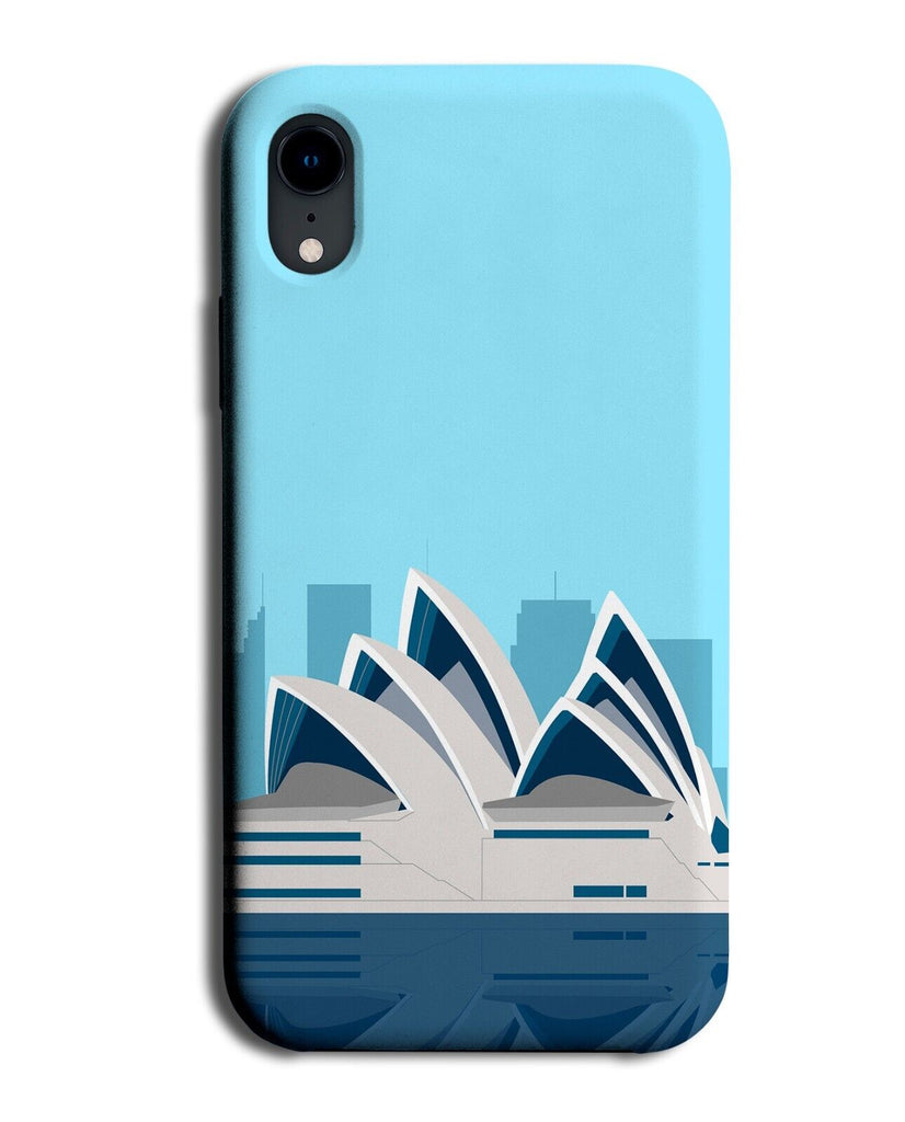 Sydney Opera House Cartoon Phone Case Cover Building Australia Harbour P178