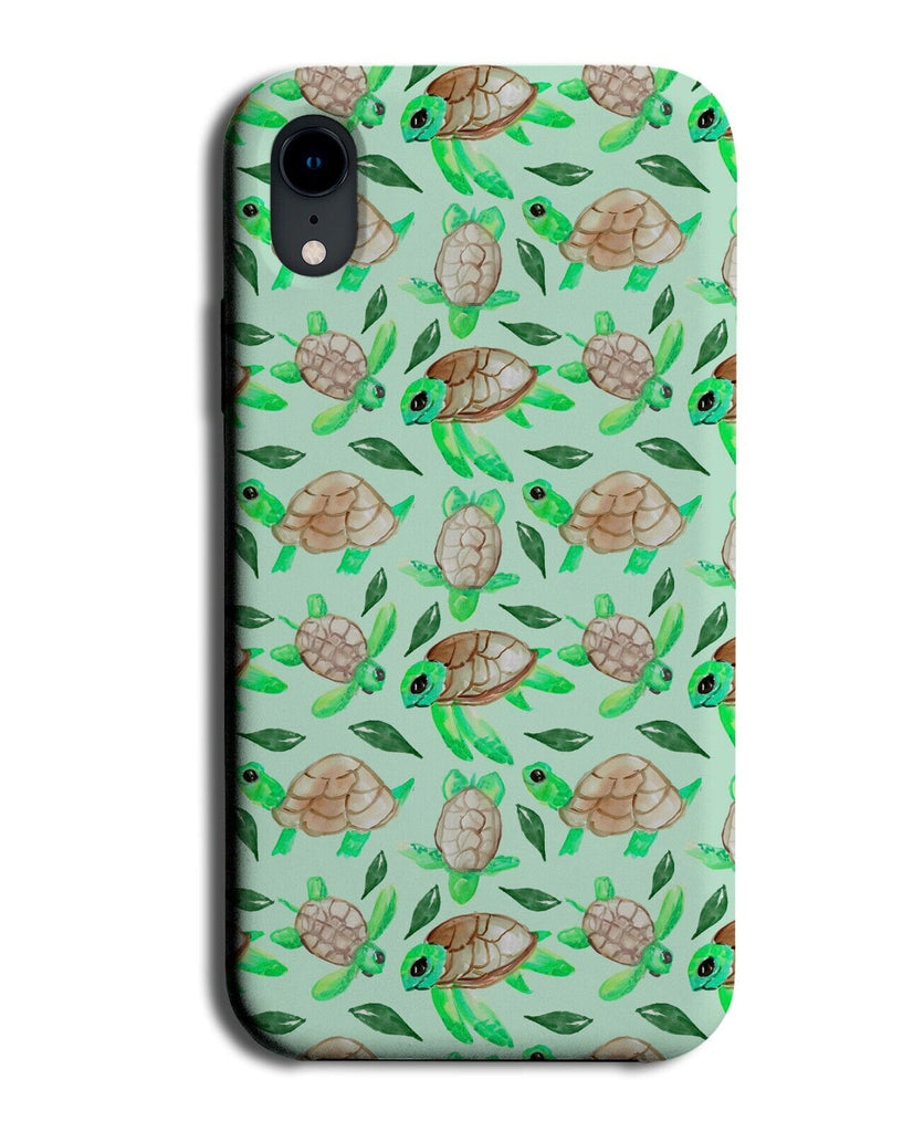 Cute Novelty Turtle Pattern Phone Case Cover Turtles Shapes Tortoises Green BV31