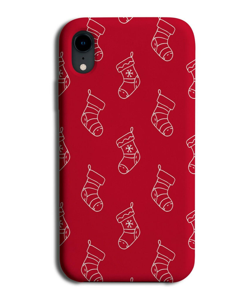 Red Christmas Stockings Phone Case Cover Stocking Xmas Decorations Pattern H772
