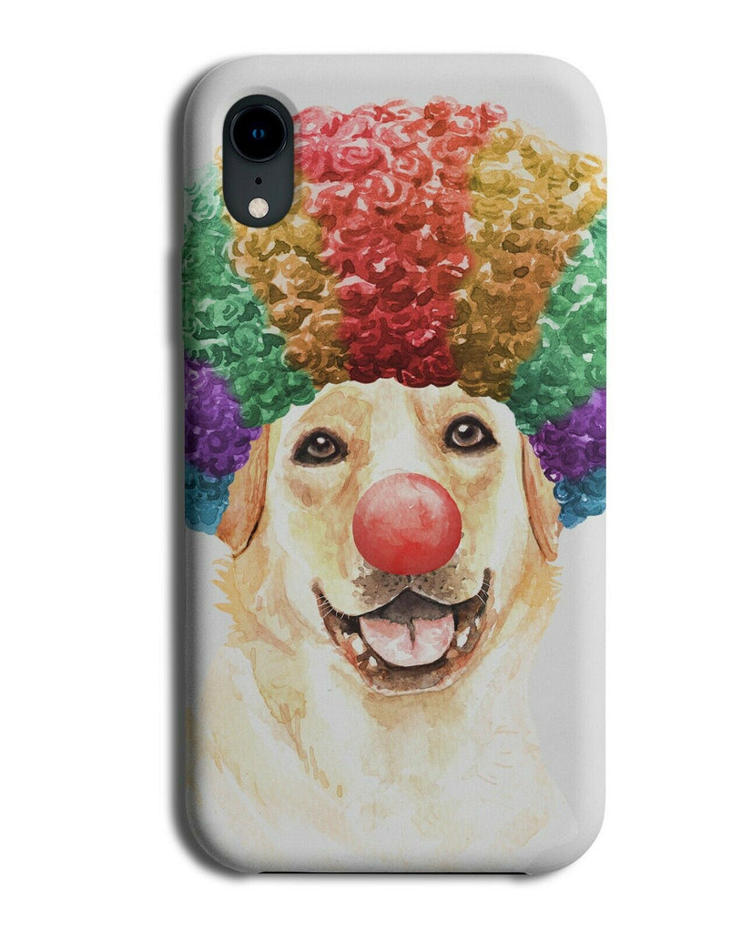 White Labrador Clown Phone Case Cover Clowns Colourful Wig Red Nose K721