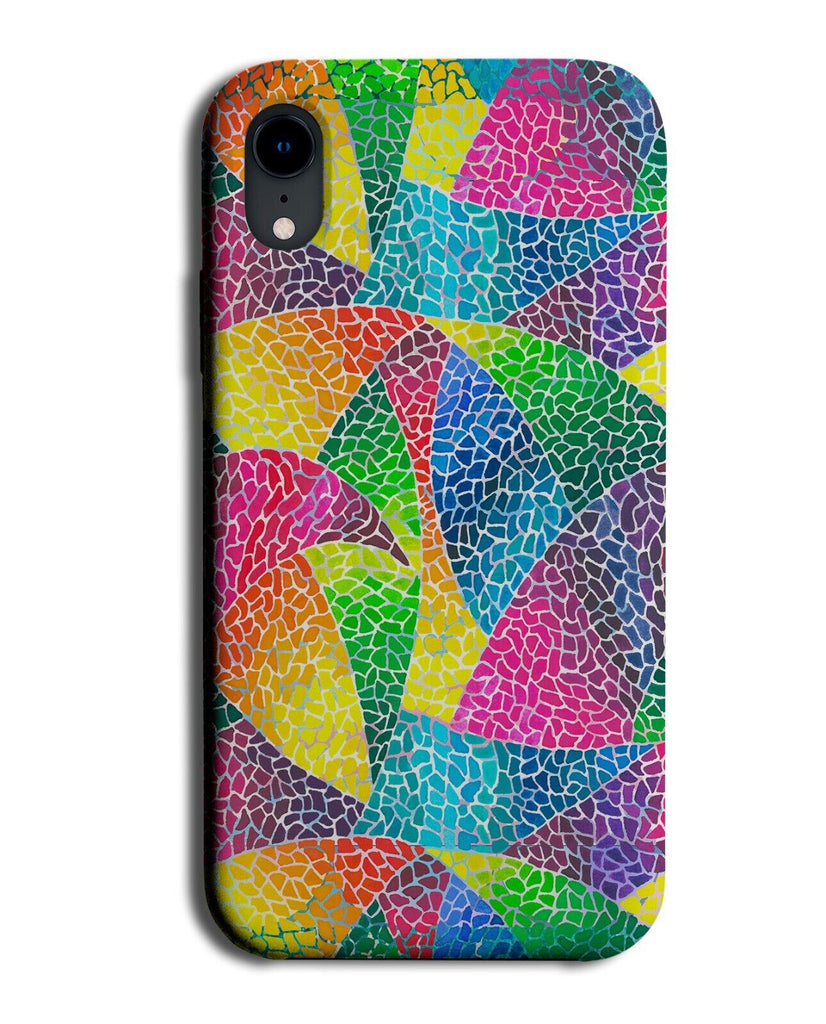 Colourful Geometric Print Phone Case Cover Rainbow Multicoloured Vibrant AX32