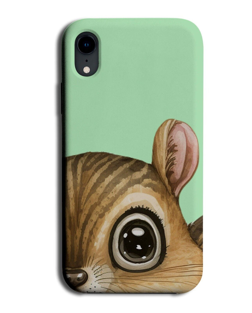 Funny Chipmunk Eye Phone Case Cover Chipmunks Face Hilarious Animal Green Q802E