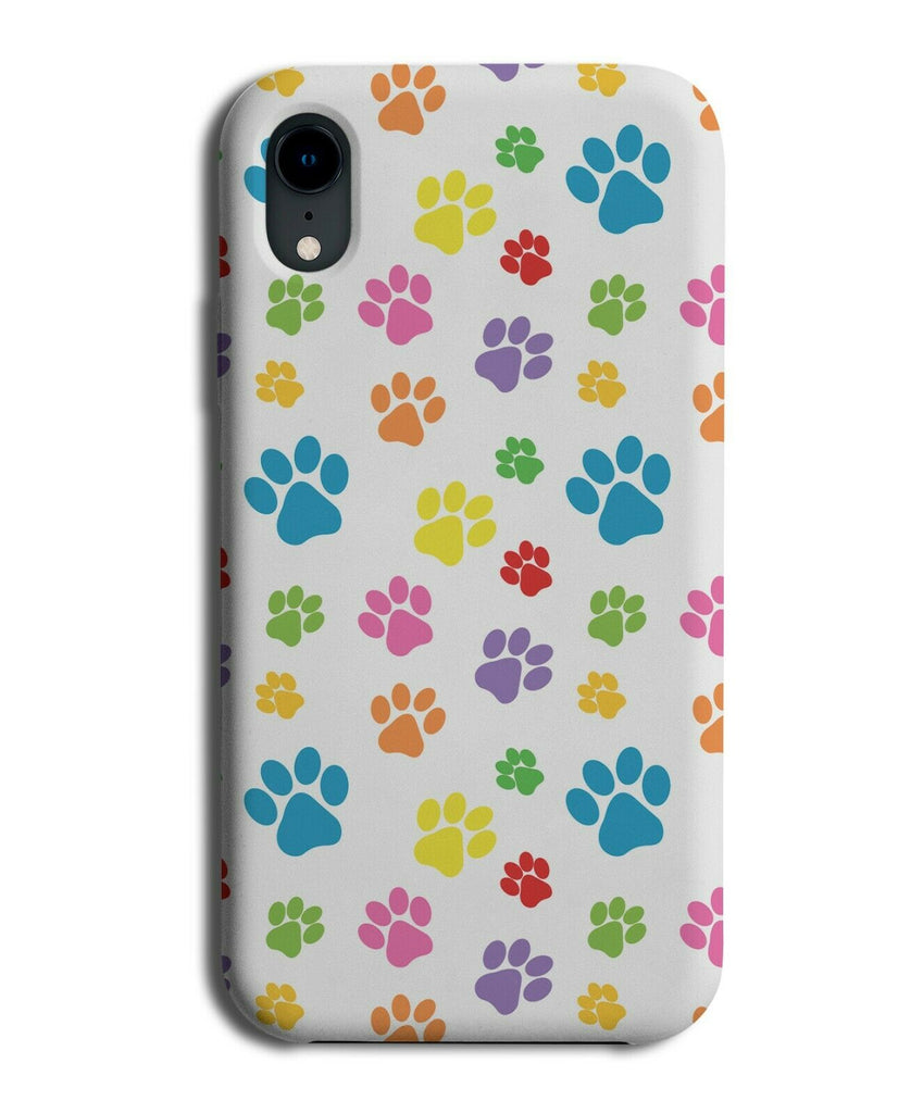 Rainbow Colourful Paw Prints Phone Case Cover Animal Safari Print Pride G811