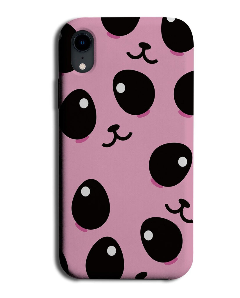 Pink Anime Panda Faces Phone Case Cover Cartoon Animes Pandas Bear Bears AY01