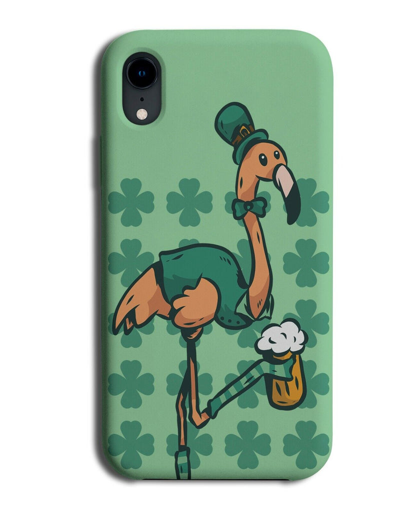 Drunk Irish Flamingo Phone Case Cover St Patricks Day Flamingos Bowtie J400