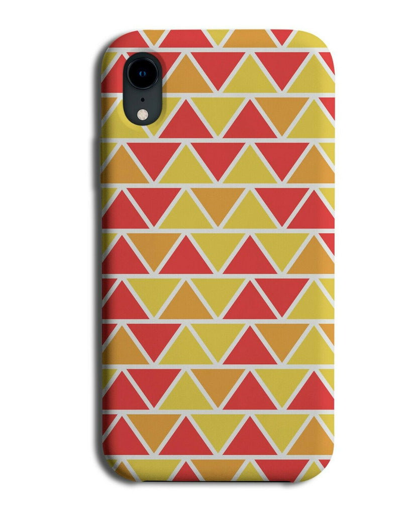 Red Yellow Orange Triangular Pattern Phone Case Cover Colours Shades Fire G450