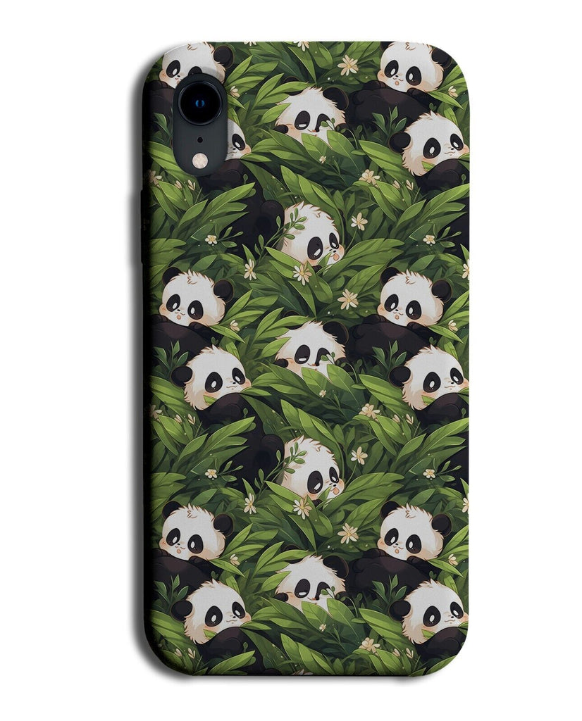 Giant Pandas In Bamboo Leaves Phone Case Cover Tree Bamboos Panda Bear Leaf CZ42