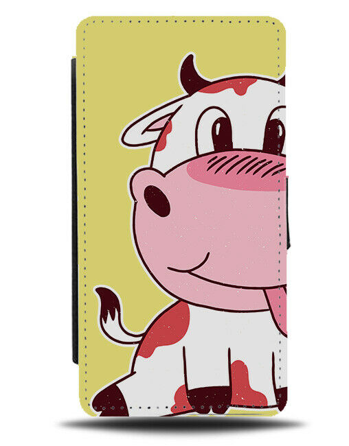 Large Fat Cow Head Cartoon Phone Cover Case Face Cows Design Picture J151