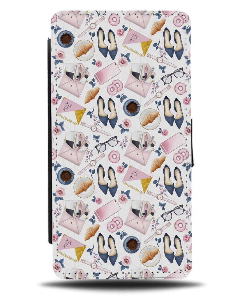 Girl Boss Flip Wallet Case Girls Womens Woman CEO Business Empowering Cofee DE43