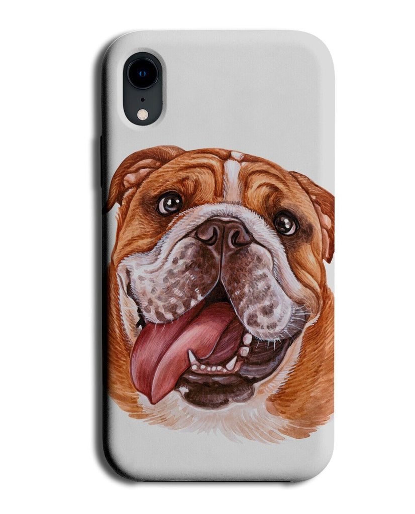 Dog Pulling Funny Face Phone Case Cover Facial Expression Humorous Bulldog Ba25