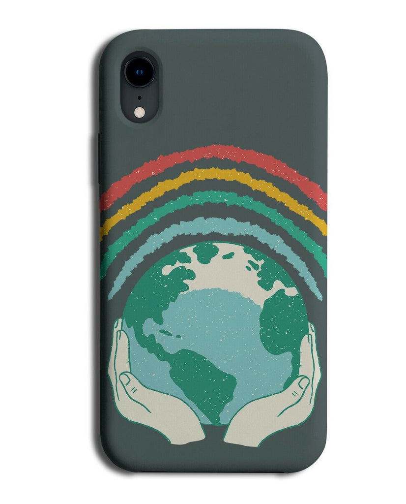 Hes Got The Whole World In His Hands Phone Case Cover Earth Rainbow Globe K094