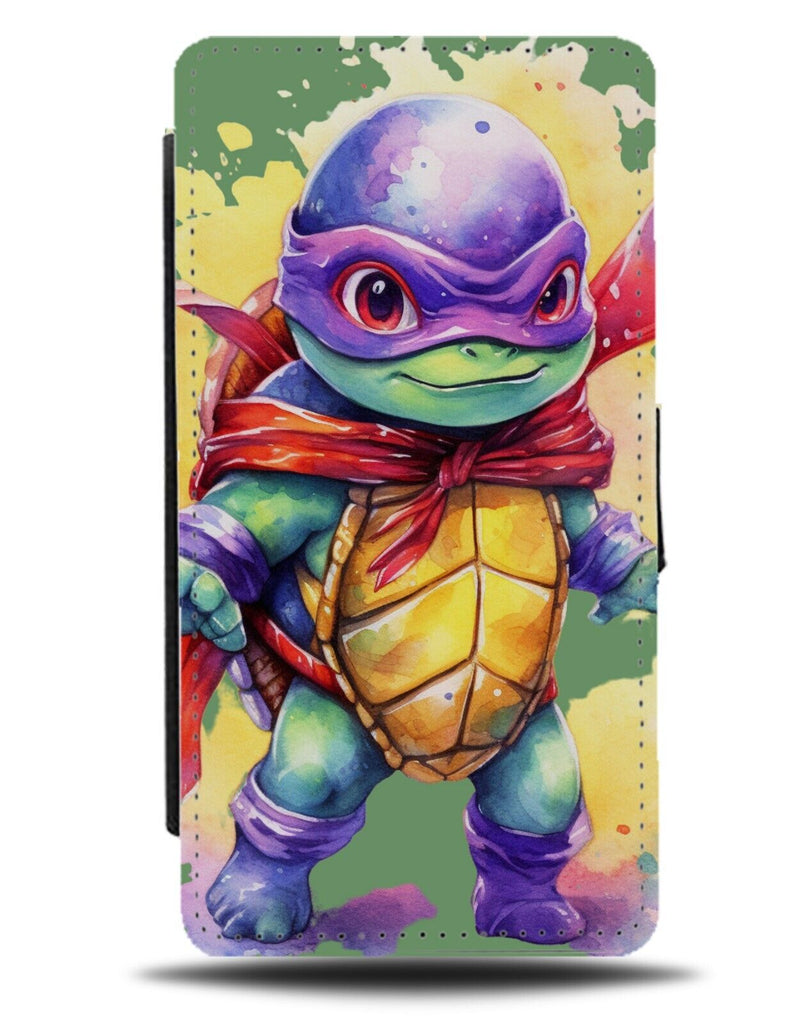The Super Hero Turtle Flip Wallet Case Tortoise Funny Cape Capes Turtles DG78