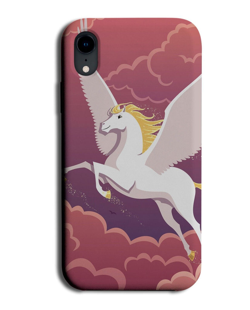 Cartoon Storybook Pegasus Phone Case Cover Pega Sus Flying Childrens Kids P340