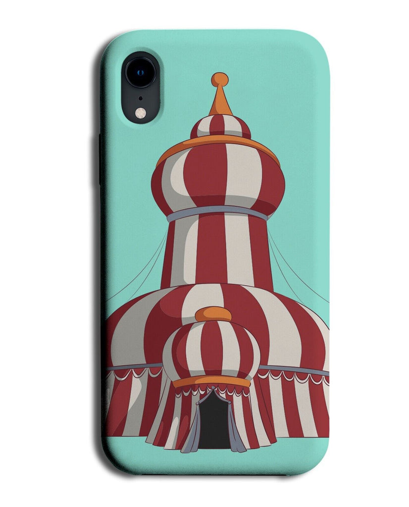 Tall Circus Tent Phone Case Cover Tents Retro Style Big Top Red and White Q254