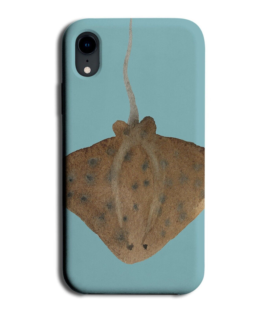 Watercolour Stingray Phone Case Cover Sting Ray Rays Fish Ocean Sea Brown BH15