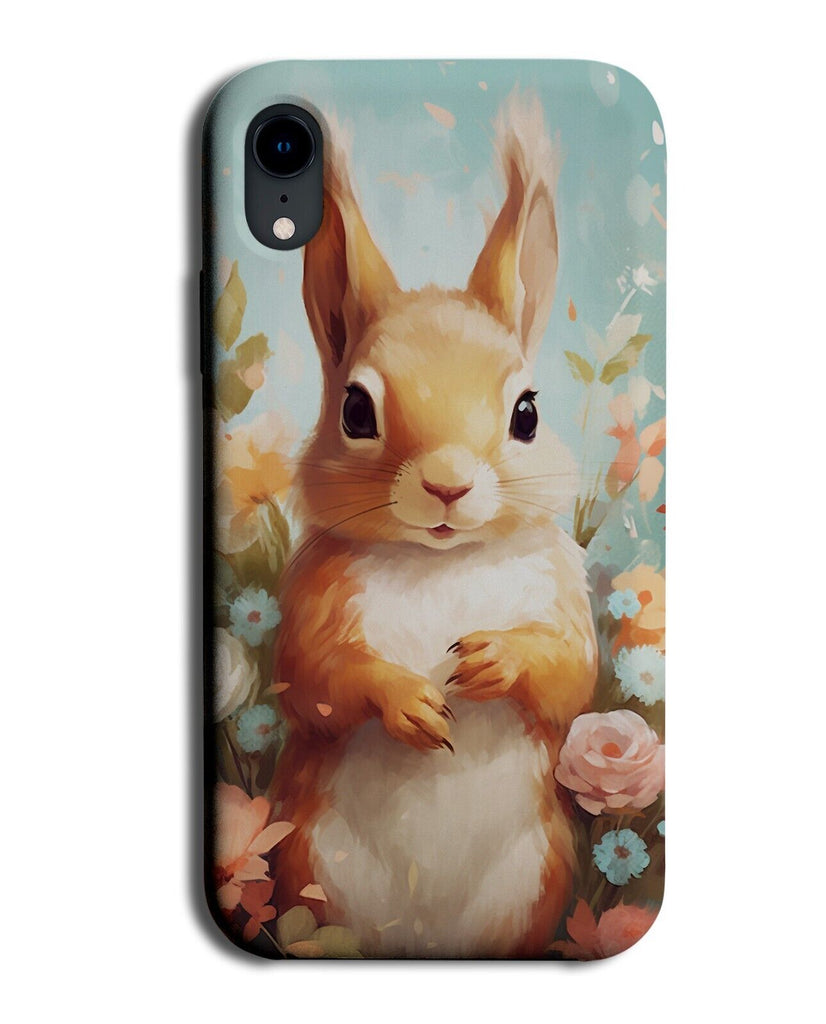 Floral Red Squirrel Phone Case Cover Squirrels Autumn Ginger Kids Childs DH22