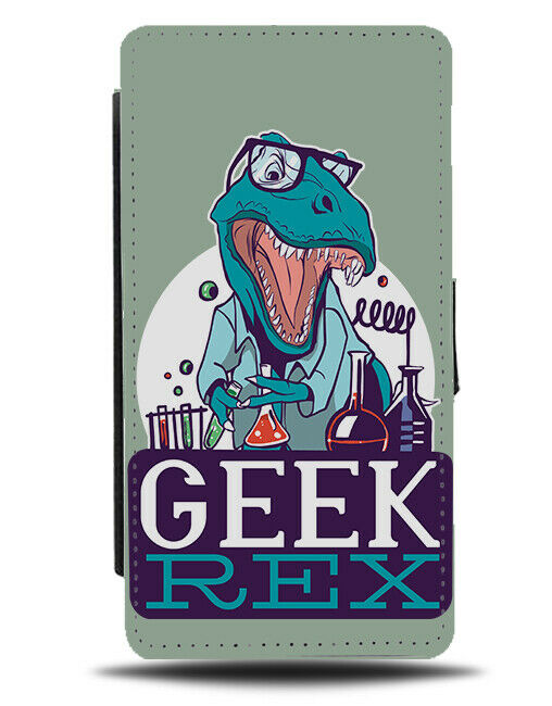 Geek Dinosaur Phone Cover Case Funny Nerd Nerdy Geeky Dinosaurs Gift J218
