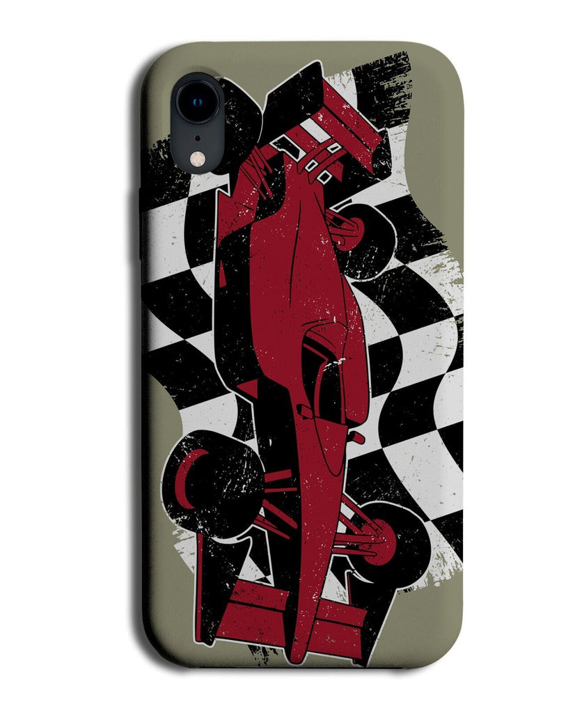 Racing Car Cartoon Phone Case Cover Race Flag Red Fast Racer Kids Childrens P754