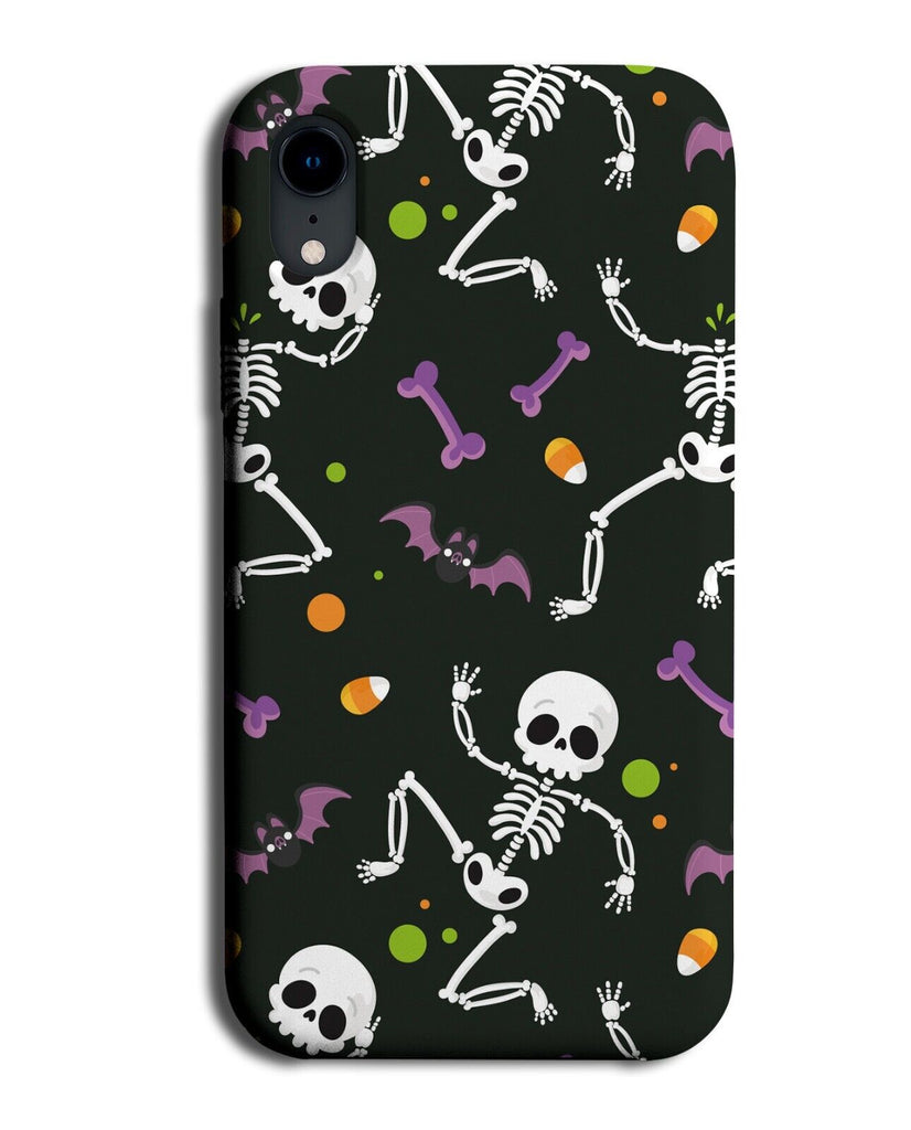 Halloween Skeletons Phone Case Cover Skeleton Cartoon Animated Dance Kids N649