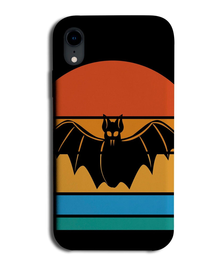 Vampire Bat Cartoon Silhouette Phone Case Cover Bats Halloween Sign Black BI30