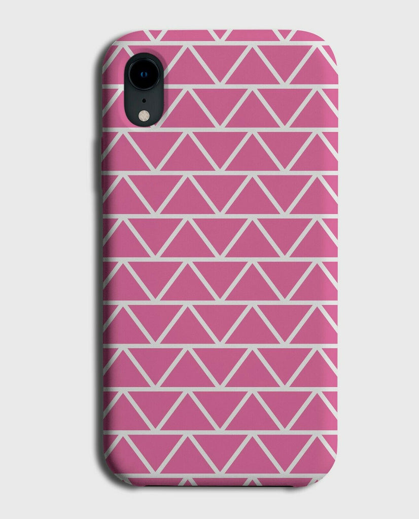 Girly Pink Geometric Pattern Phone Case Cover Shapes Triangles Girls G460