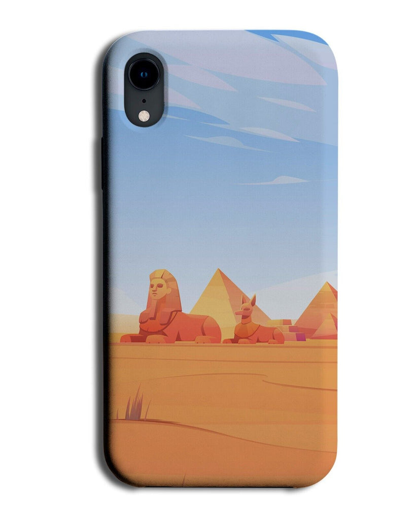 Egyptian Desert Phone Case Cover Egypt Cartoon Sphinx Cats Cat Sphinxes BK54