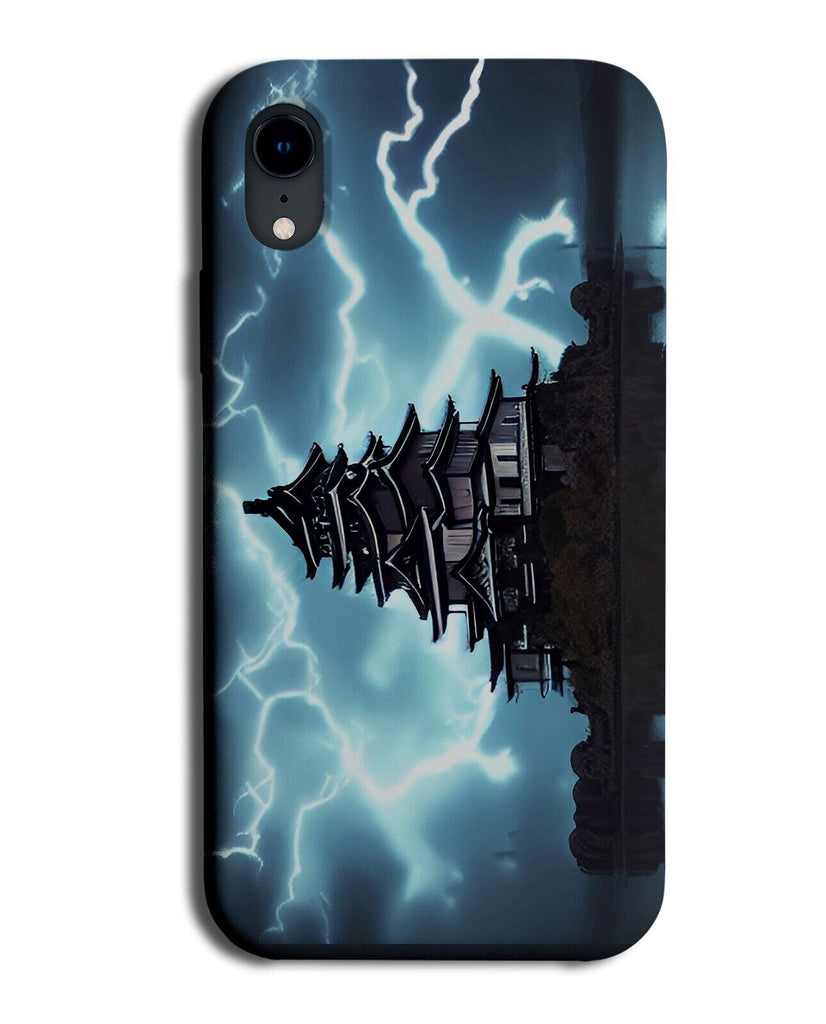 Japanese Water Palace Phone Case Cover Japan Lightning Strikes Strike Sky AU80