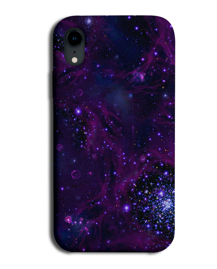 Purple Stars Phone Case Cover Shooting Star Galaxy Starred Picture Image G348