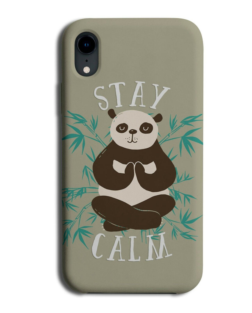 Calming Panda Phone Case Cover Stay Calm Quote Pandas Quote Phrase Quiet J921