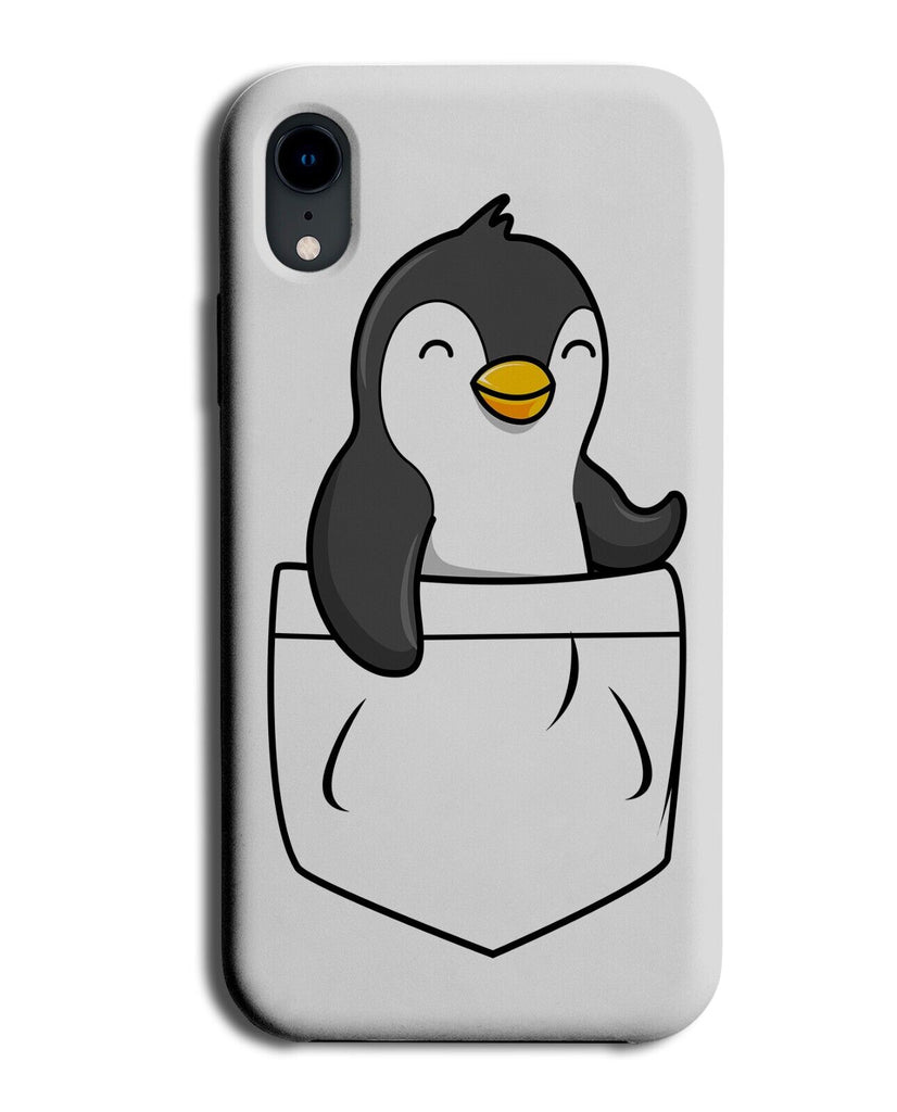 Penguin In A Pocket Design Phone Case Cover Penguins Happy Funny Sweet CJ02
