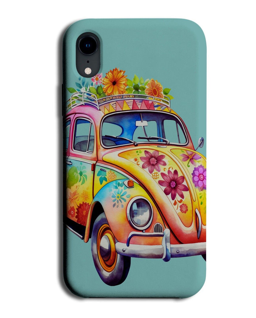 Colourful Hippie Floral Bug Car Phone Case Cover 60s Hippy 60 Classic Cars CY48