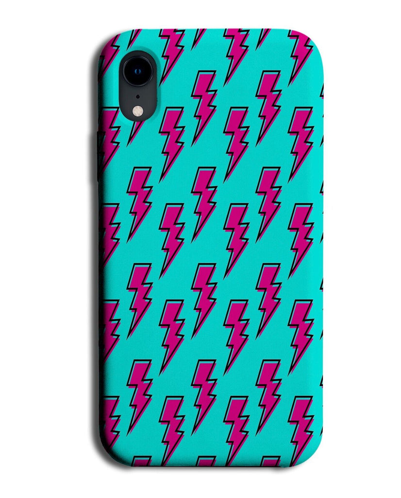 Vibrant Neon Coloured Lightning Bolts Phone Case Cover Bolt 80s 90s Ninetie CY46