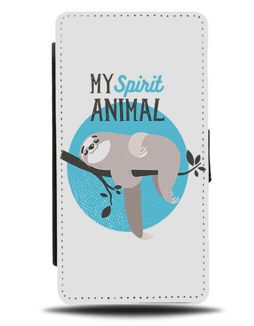 Sloth Spirit Animal Flip Wallet Phone Case Sloths Sleep Funny Sleeping Lazy E119