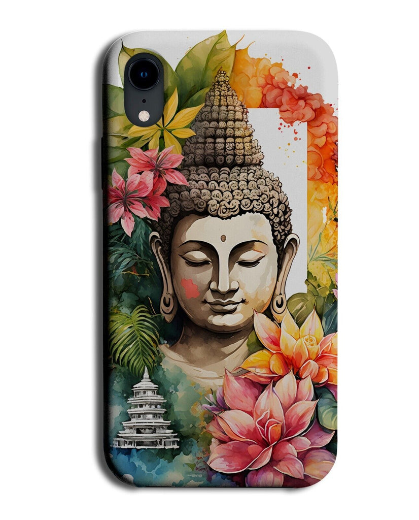 Colourful Buddha Phone Case Cover Buddhas Face Temple Woman Oil Painting DC02