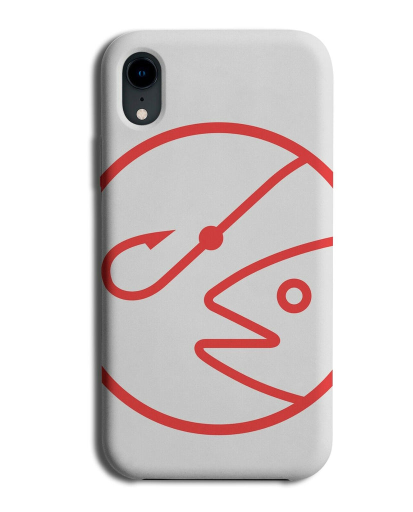 Fishing Hook Symbols Phone Case Cover Shapes Simplistic Design Bait Hooked J353
